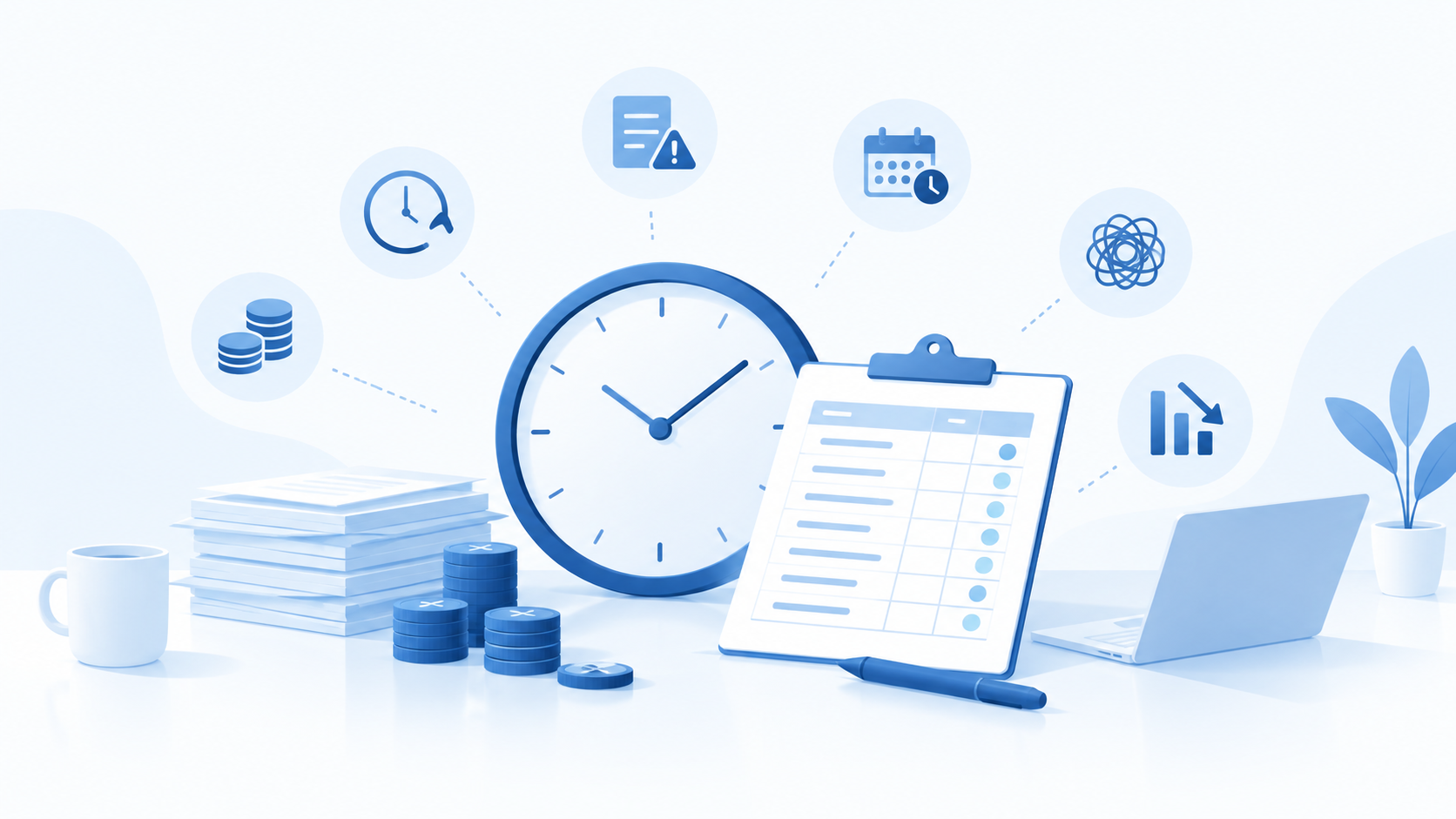 Illustration for the article “10 Hidden Costs of Manual Time Tracking”