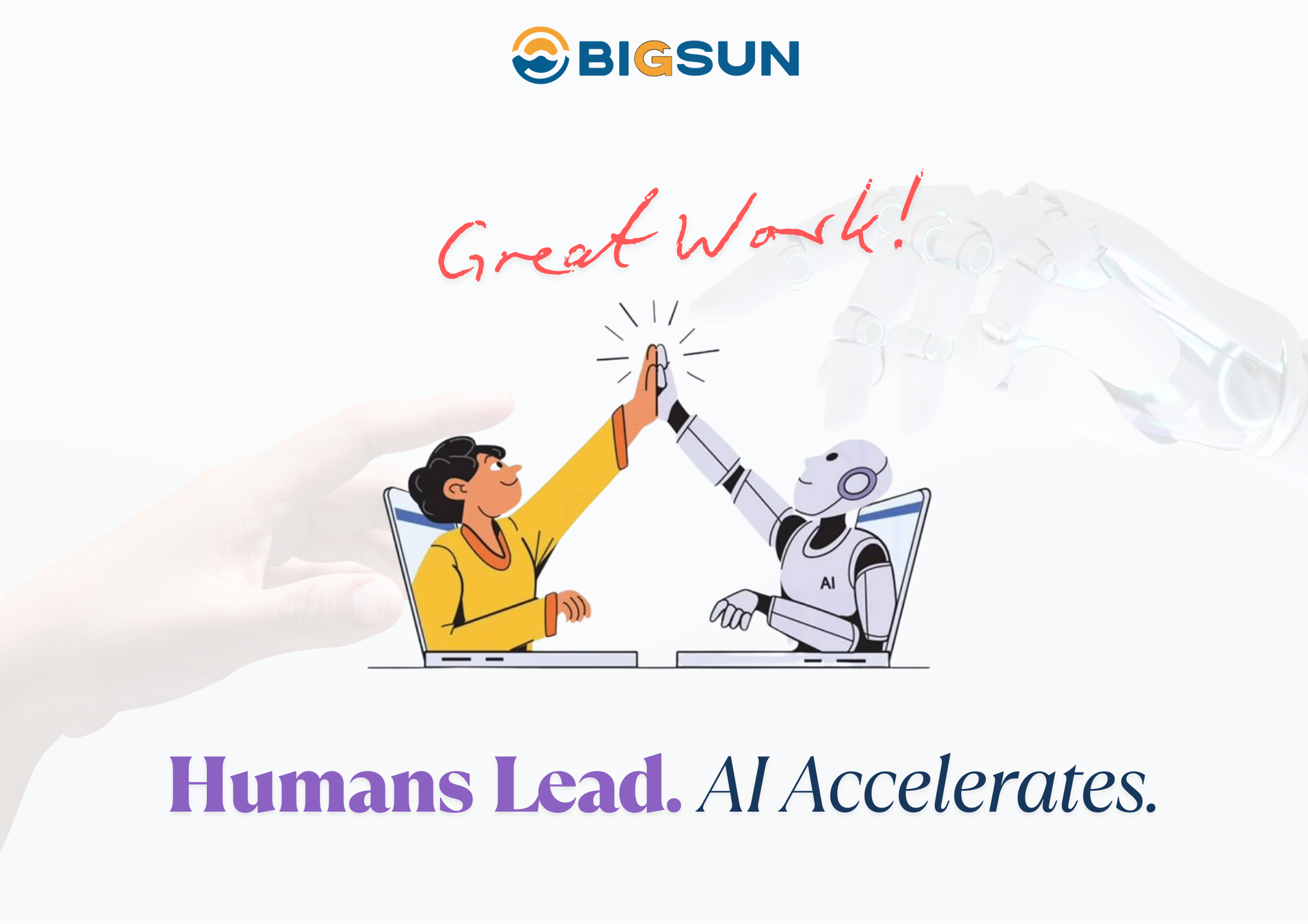 Illustration for the article “AI-First Does Not Mean Human-Free”