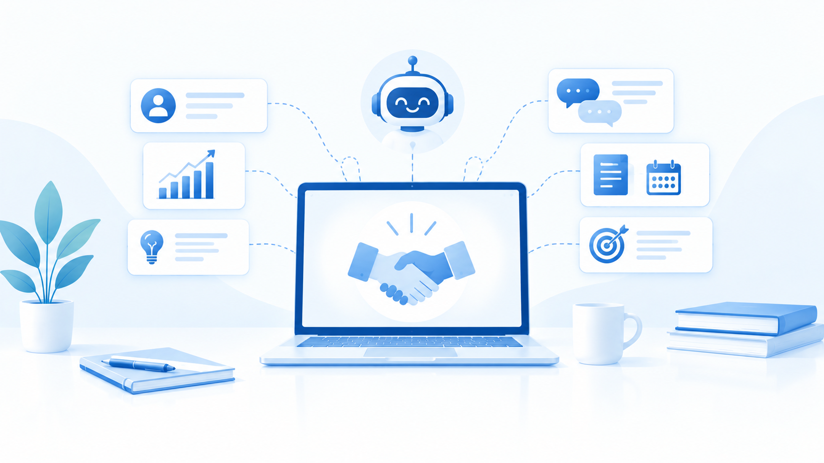 Illustration for the article “How AI Can Help Advertising Agencies Improve Client Servicing”