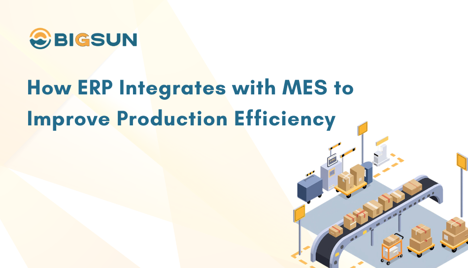 Illustration for the article “How ERP Integrates with MES to Improve Production Efficiency”
