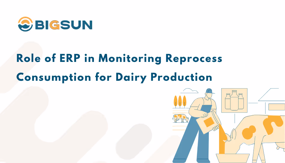 monitoring reprocess consumption for dairy production