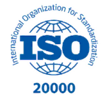 ISO 20000 IT service management certification badge